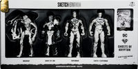 Ghost Of Krypton Sketch Edition Gold Label 4 Pack action figure