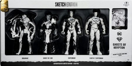 Ghost Of Krypton Sketch Edition Gold Label 4 Pack action figure