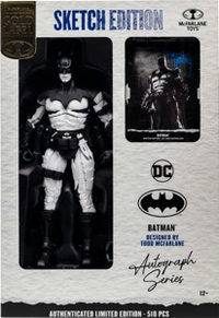 Batman Gold Label Todd Mcfarlane Sketch Edition Autograph action figure