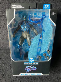 Blue Beetle Battle Mode Blue Beetle Movie action figure
