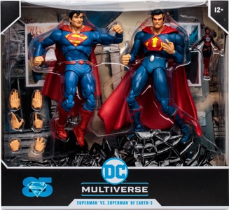 Superman Vs Superman Of Earth 3 Multiverse action figure
