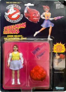 Janine Melnitz With Swinewhine Ghost Kenner Ghostbusters action figure