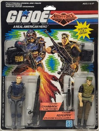 Charbroil Flamethrower Repeater Steadi Cam Machine Gunner Night Force action figure