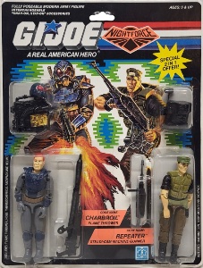 Charbroil Flamethrower Repeater Steadi Cam Machine Gunner Night Force action figure