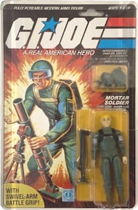 Short Fuze Mortar Soldier Swivel action figure
