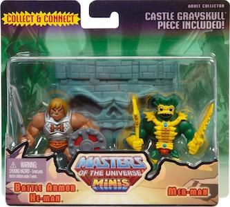 Battle Armor He Man Mer Man 2 Pack Eternia Minis action figure