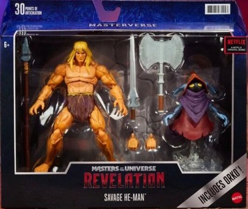 Savage He Man And Orko Masterverse action figure