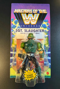 Sgt Slaughter masters of the wwe universe action figures action figure