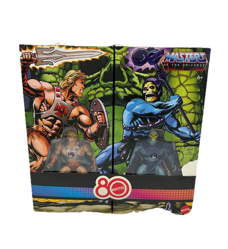 Retro Punching He Man And Skeletor action figure