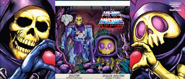 Skeletor X Veefriends Skilled Skeleton 2 Pack Masters of the Universe Origins action figure