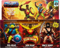 Sun Man And The Rulers Of The Sun Action Figure 3 Pack action figure