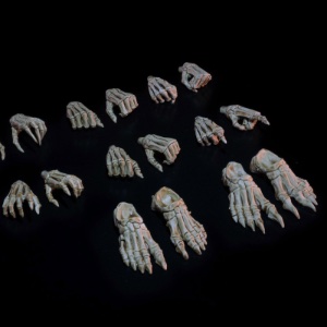 Skeletons Hands Feet Pack Mythic Legions action figure