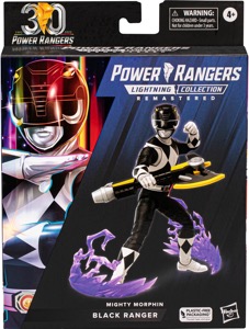 Mighty Morphin Black Ranger Lightning action figure