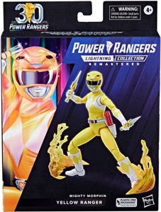 Mighty Morphin Yellow Ranger Lightning action figure