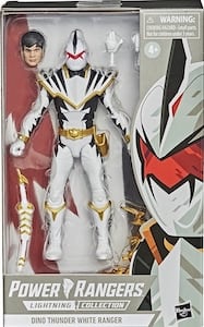 Dino Thunder White Ranger Lightning action figure