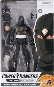 Mighty Morphin Ninja Black Ranger Lightning action figure