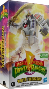 Mighty Morphin White Tigerzord Warrior Mode Lightning action figure