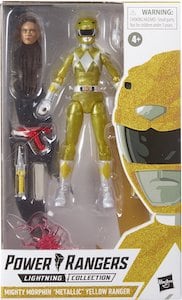 Mighty Morphin Yellow Ranger Lightning action figure