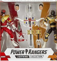 Red Ranger I With Dragon Shield And Zeo Gold Ranger Ii action figure
