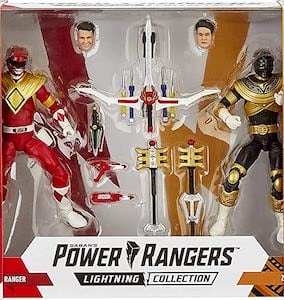 Red Ranger I With Dragon Shield And Zeo Gold Ranger Ii action figure