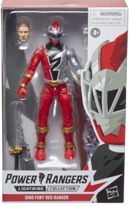 Dino Fury Red Ranger Lightning action figure