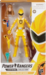 Dino Thunder Yellow Ranger Lightning action figure