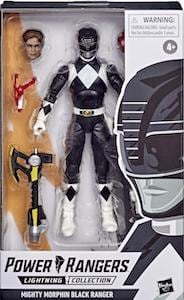 Mighty Morphin Black Ranger Lightning action figure