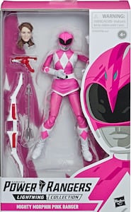 Mighty Morphin Pink Ranger Lightning action figure