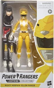 Mighty Morphin Yellow Ranger Lightning action figure
