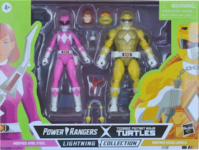 Morphed April Oneil And Morphed Michaelangelo action figure