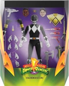 Mighty Morphin Black Ranger Super7 action figure