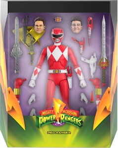 Mighty Morphin Red Ranger Super7 action figure