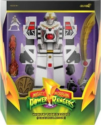White Tigerzord warrior-mode action figure