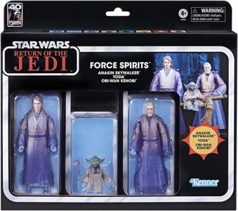 Force Ghosts 3 Pack Star Wars Black Series action figure