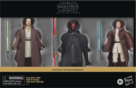 Qui Gon Jinn Obi Wan Kenobi Darth Maul Action Figure Set Star Wars Black Series action figure