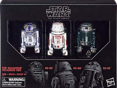 Red Squadron Droid 3 Pack Star Wars Black Series action figure