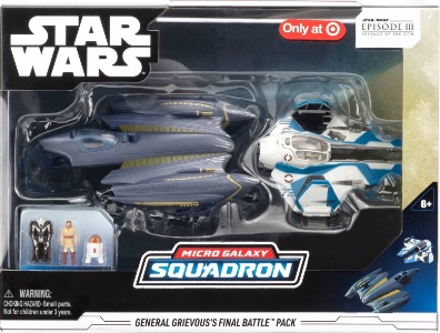 Obi Wan Vs General Grievous Battle Pack Micro Galaxy Squadron action figure