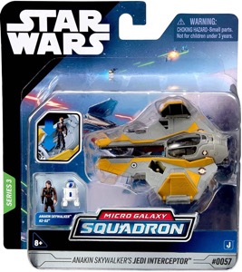Anakin Skywalkers Jedi Interceptor Micro Galaxy Squadron action figure