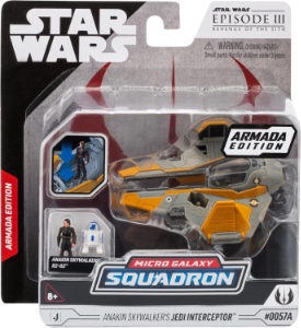 Anakins Jedi Interceptor Micro Galaxy Squadron action figure