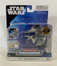 Obi Wan Kenobi S Jedi Interceptor Micro Galaxy Squadron action figure
