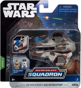 Obi Wan Kenobis Jedi Interceptor Micro Galaxy Squadron action figure