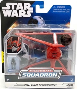 Royal Guard Tie Interceptor Micro Galaxy Squadron action figure