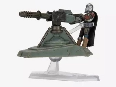 Hover E Web Blaster With Din Djarin Micro Galaxy Squadron action figure