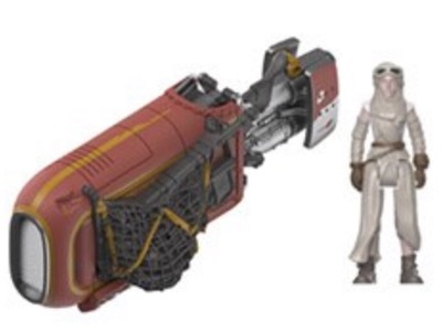 Reys Speeder With Rey action figure