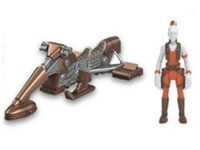 Starhawk Speeder With Aurra Sing action figure