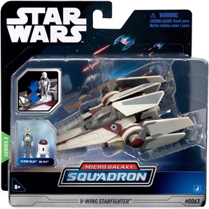 V Wing Starfighter Micro Galaxy Squadron action figure