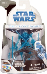 Holographic General Grievous The Clone Wars action figure