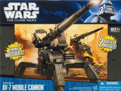 Republic Av 7 Mobile Cannon The Clone Wars action figure