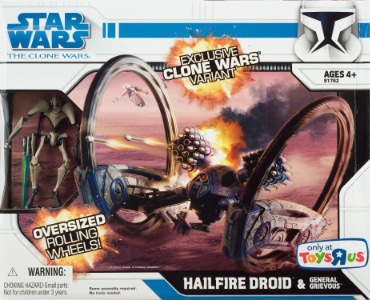 Hailfire Droid With General Grievous The Clone Wars action figure