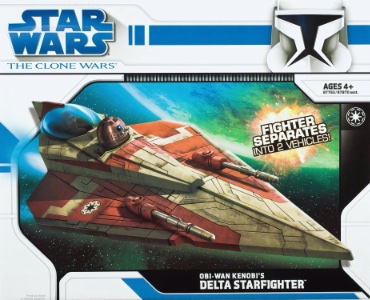 Obi Wan Kenobis Delta Starfighter The Clone Wars action figure